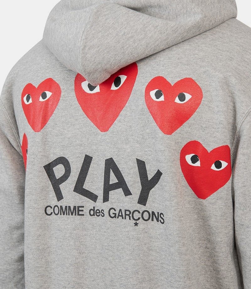 Hoodie zippé multi logo playAZ - T250 - 051 - 1 - SComme des garçons play