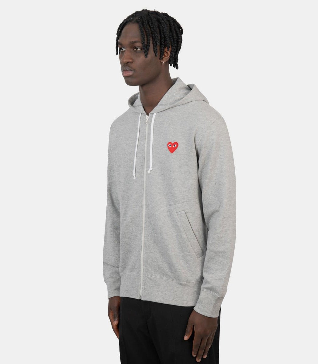 Hoodie zippé multi logo playAZ - T250 - 051 - 1 - SComme des garçons play