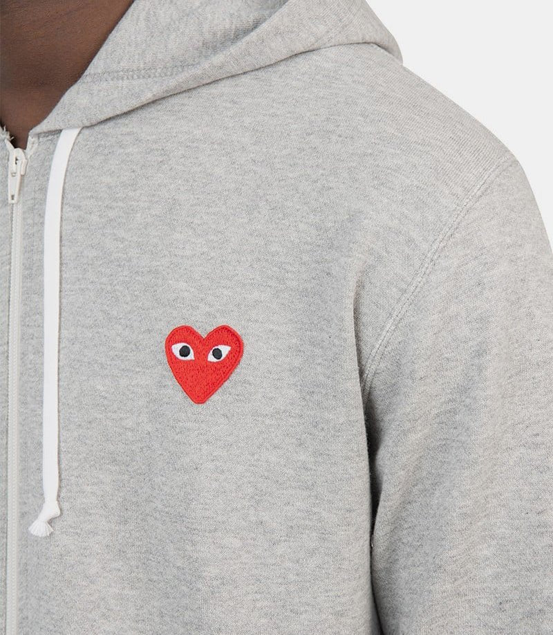 Hoodie zippé multi logo playAZ - T250 - 051 - 1 - SComme des garçons play