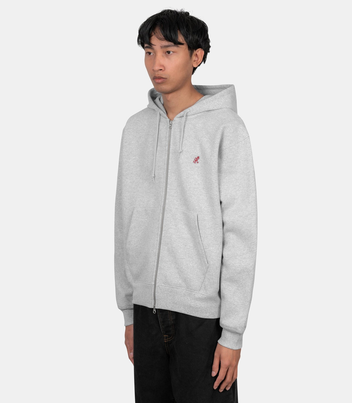 Hoodie zippé one point-G310-FT-GREYHEATHER-S-Gramicci