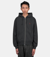 Hoodie zippé one point - G310-FT-vintageblack-S - Gramicci