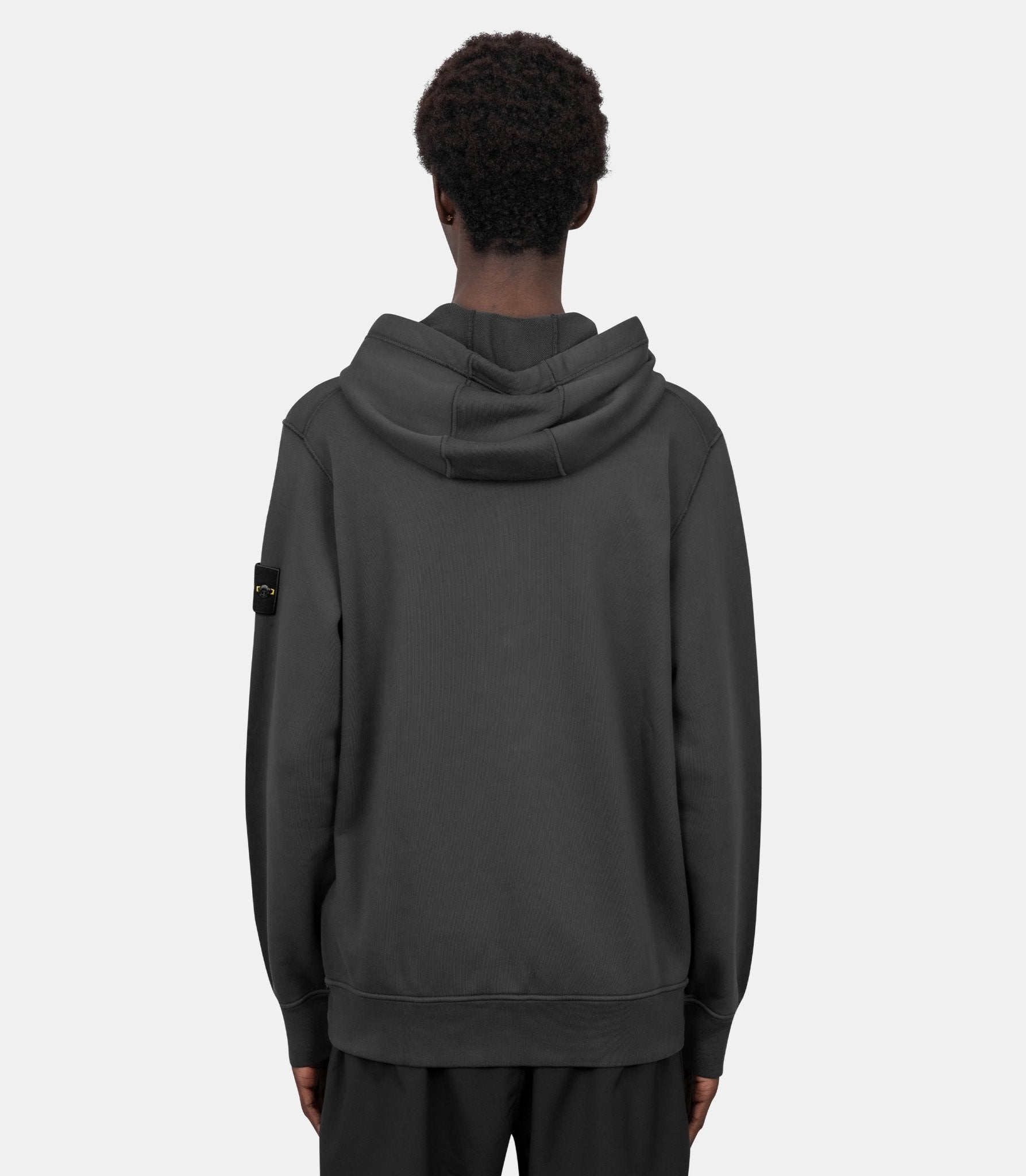 Hoodie zippé organic cotton fleece-L2S156100061S0051-V0062-S-Stone island