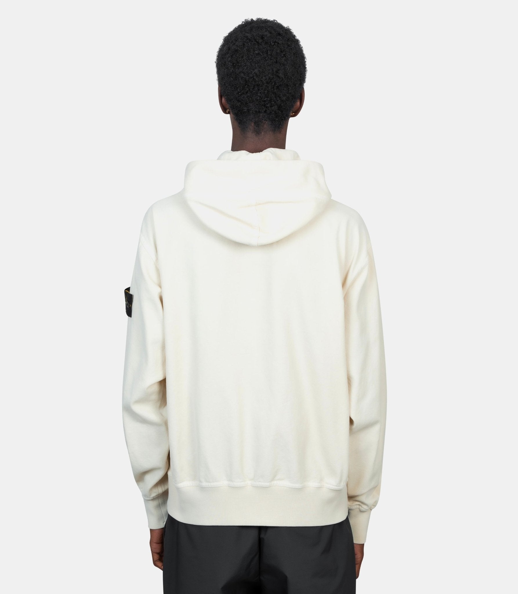 Hoodie zippé organic panama cotton "old" effect - K2S156100017S0184 - V0193 - S - Stone island