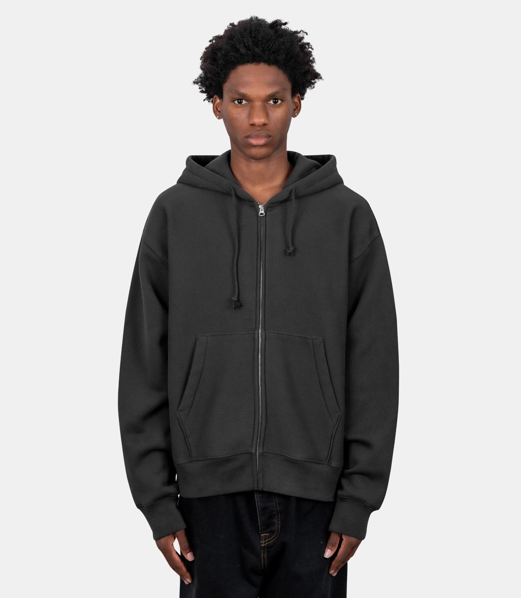 Hoodie zippée cursive applique-118617-0001-S-Stüssy