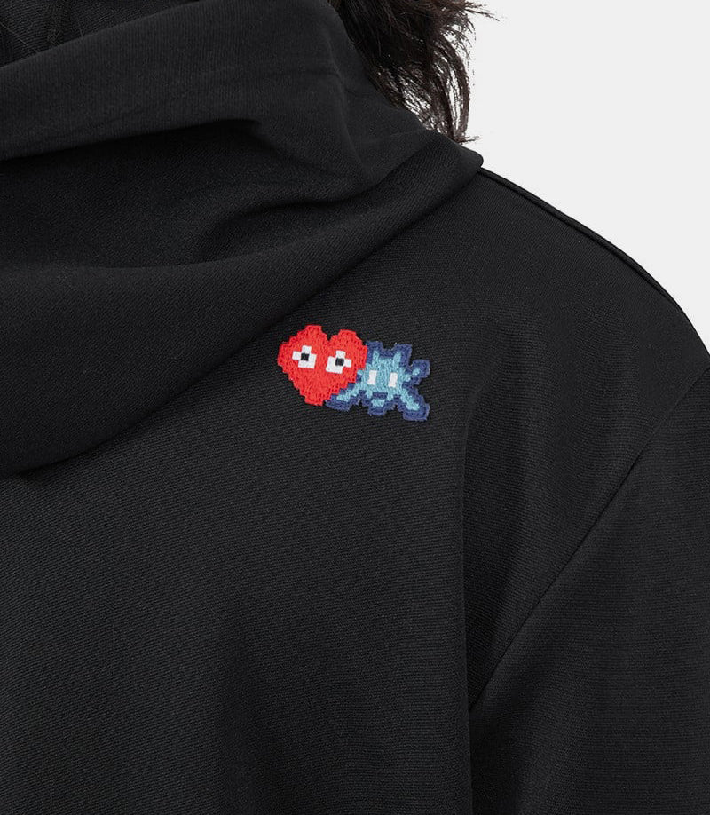 Hoodie zippée double logo pixelAZ - T334 - 051 - 1 - SComme des garçons play