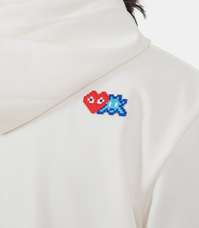Hoodie zippée double logo pixelAZ - T334 - 051 - 3 - SComme des garçons play