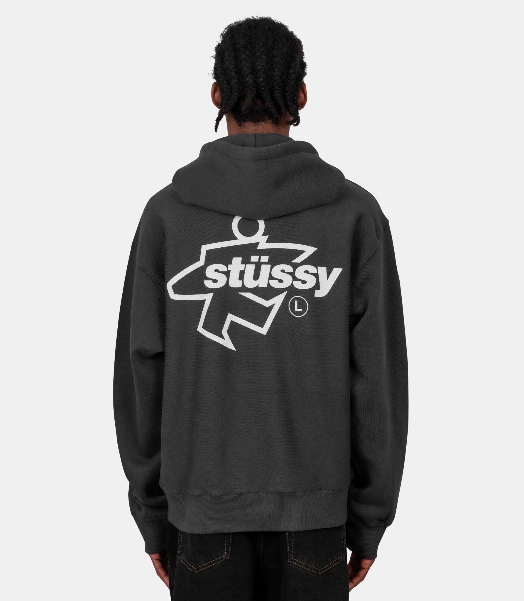 Hoodie zippée surf size garment dyed - 1975180-0090-S - Stüssy