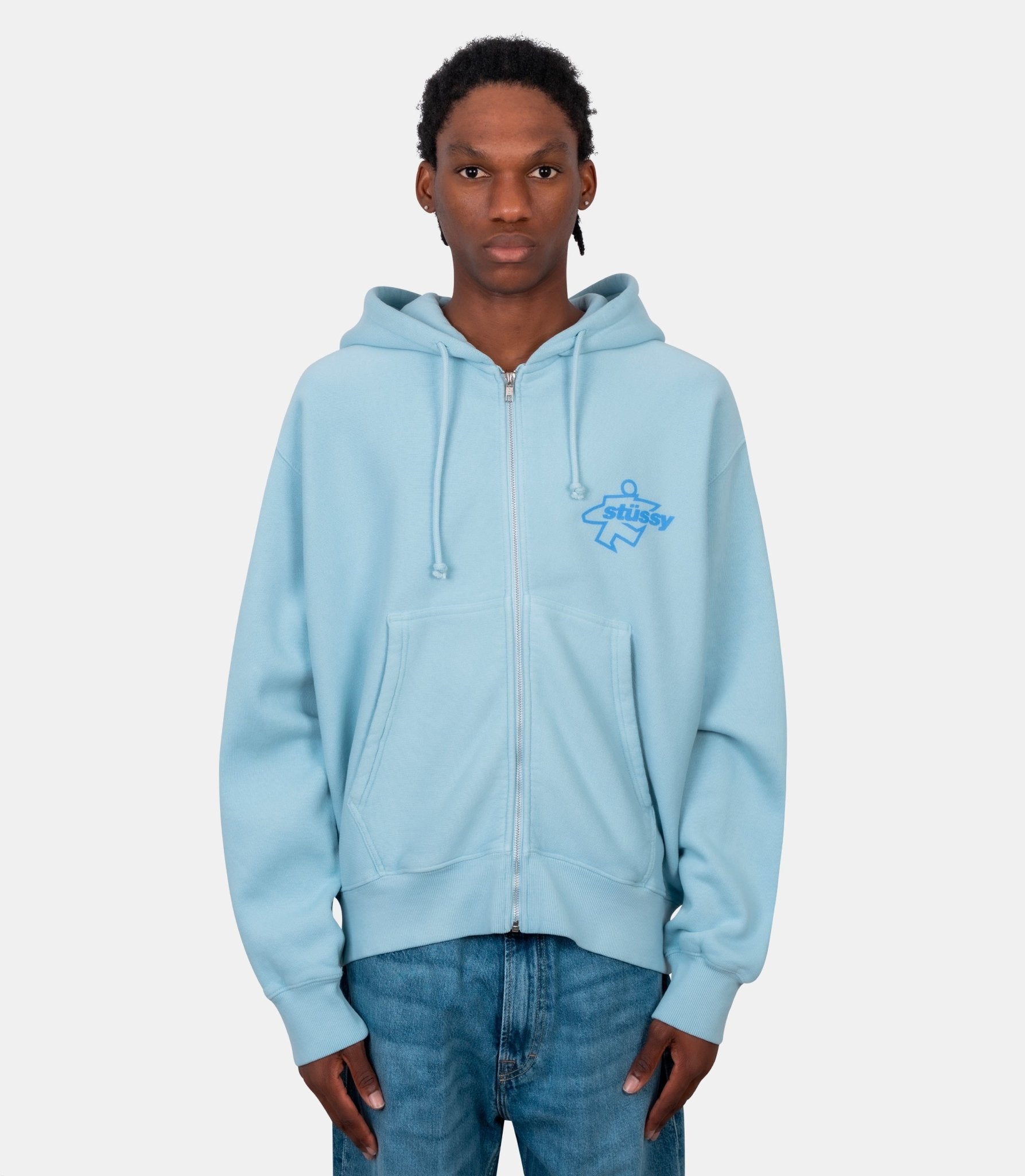 Hoodie zippée surf size garment dyed - 1975180-2237-S - Stüssy