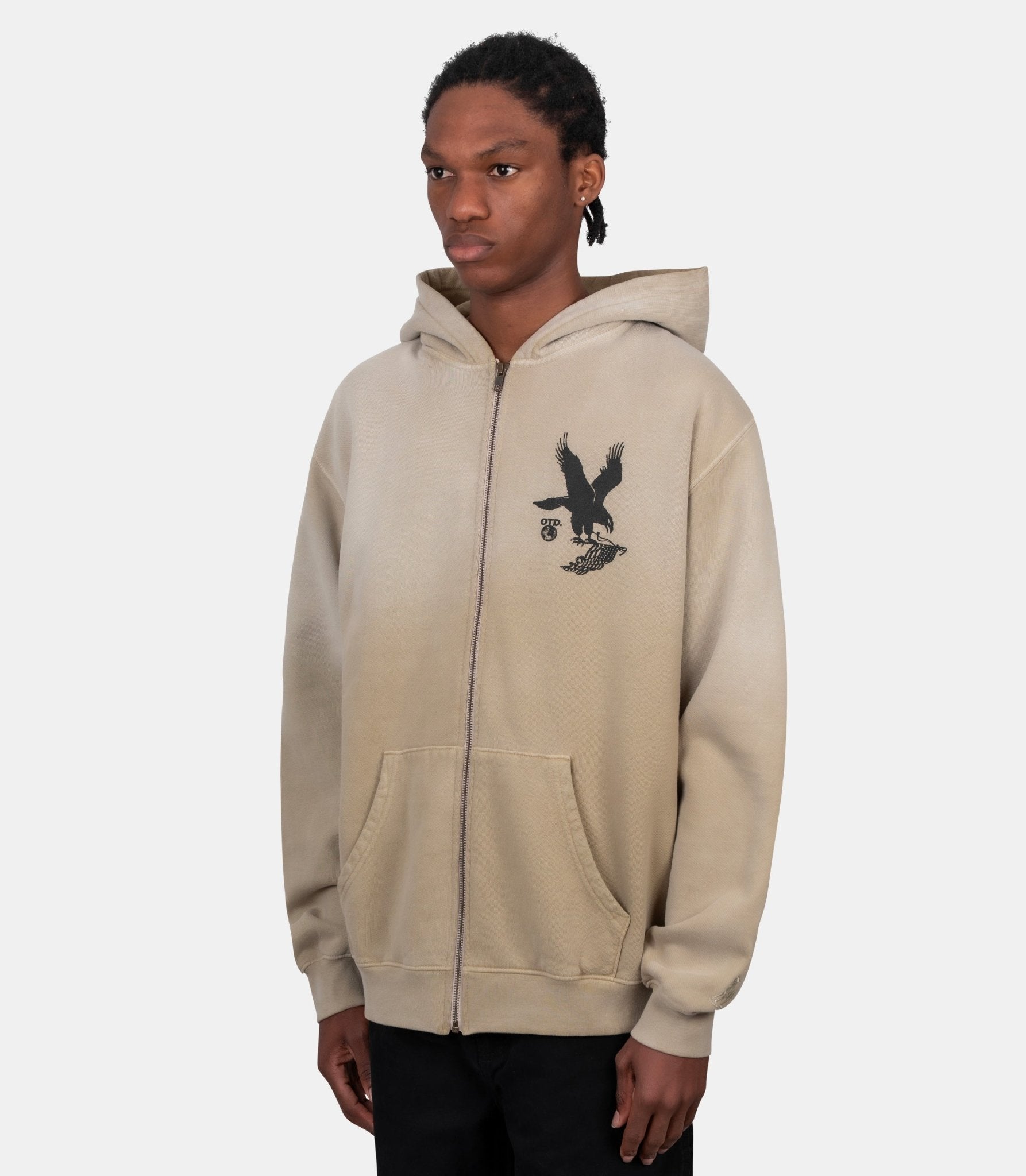 Hoodie zippée where eagles dare - 01D-04-038-SAND-S - One of these days