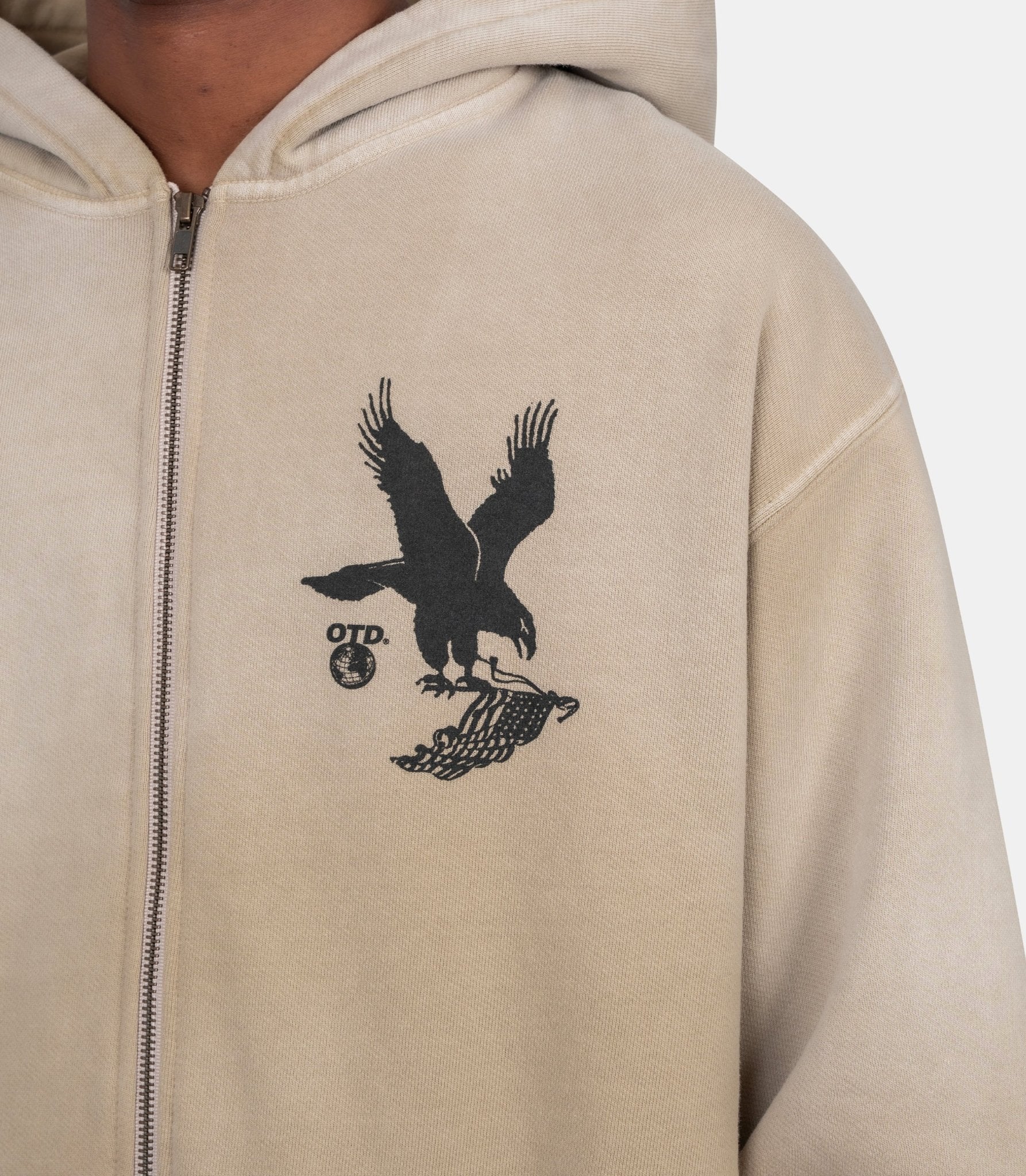 Hoodie zippée where eagles dare - 01D-04-038-SAND-S - One of these days