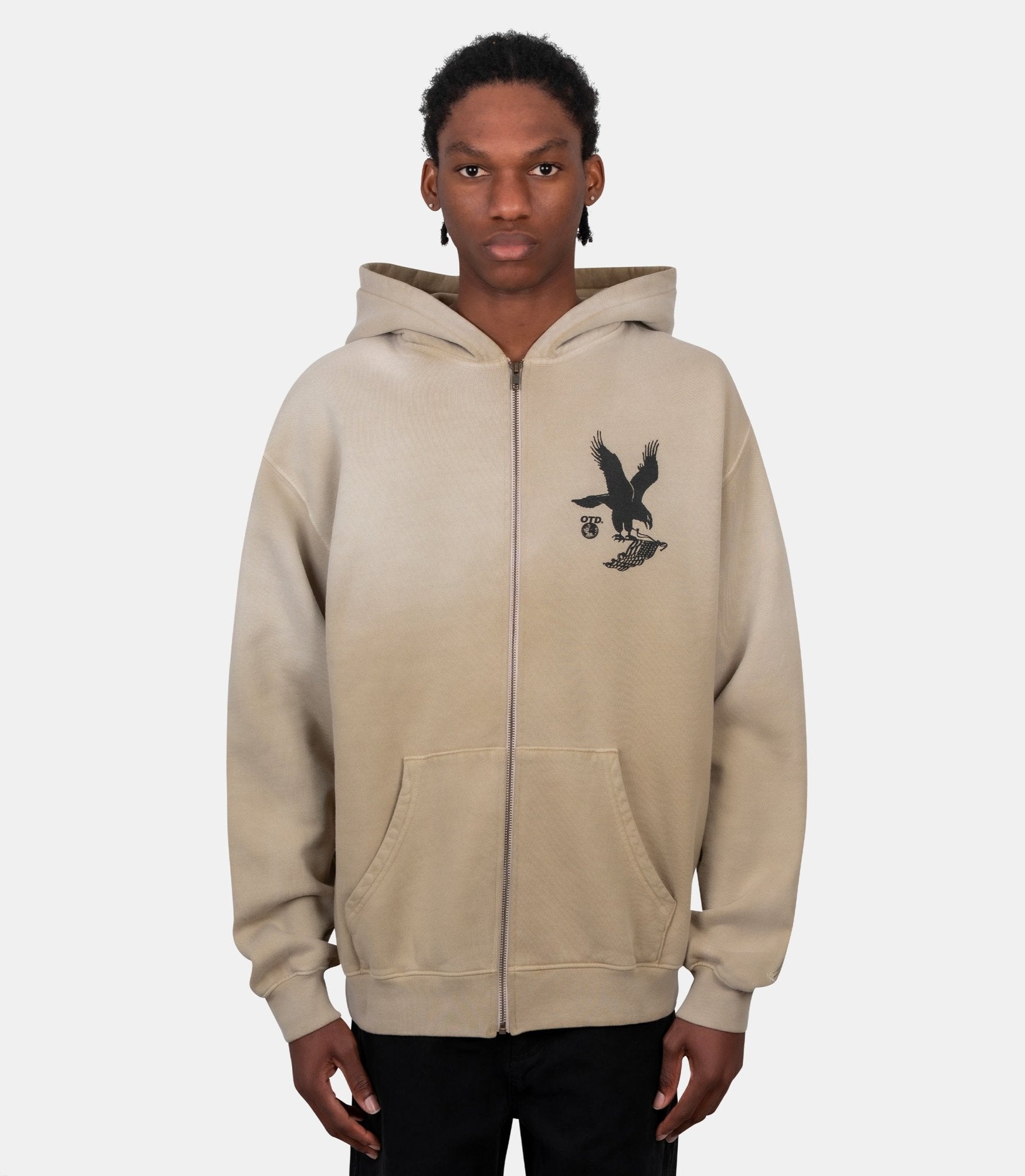Hoodie zippée where eagles dare - 01D-04-038-SAND-S - One of these days