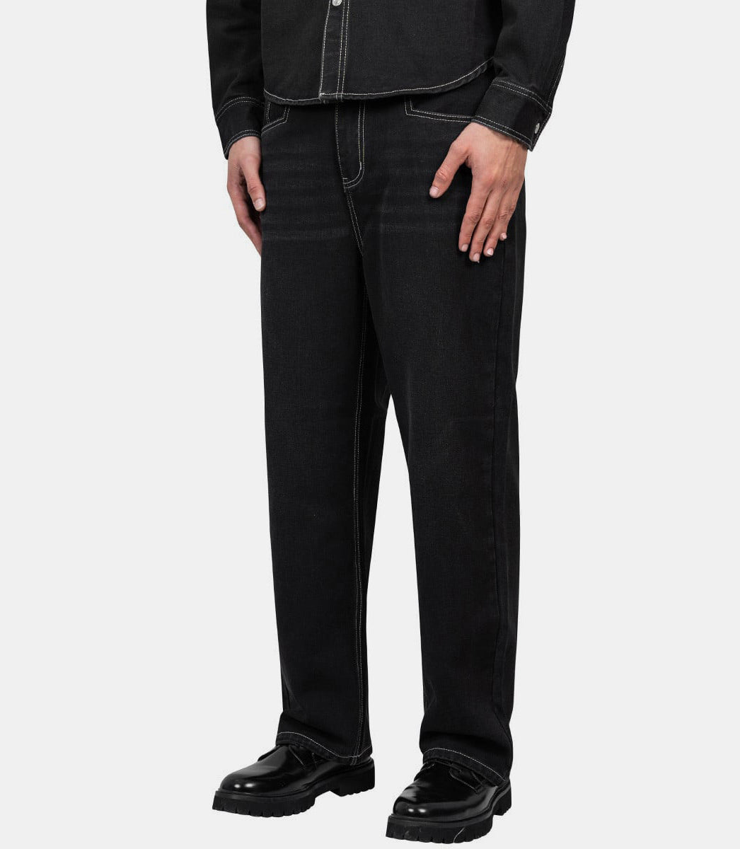Jean 13OZ carpenterVOL2488 - JETBLACKWHITE - FW24 - MHouse of sunny