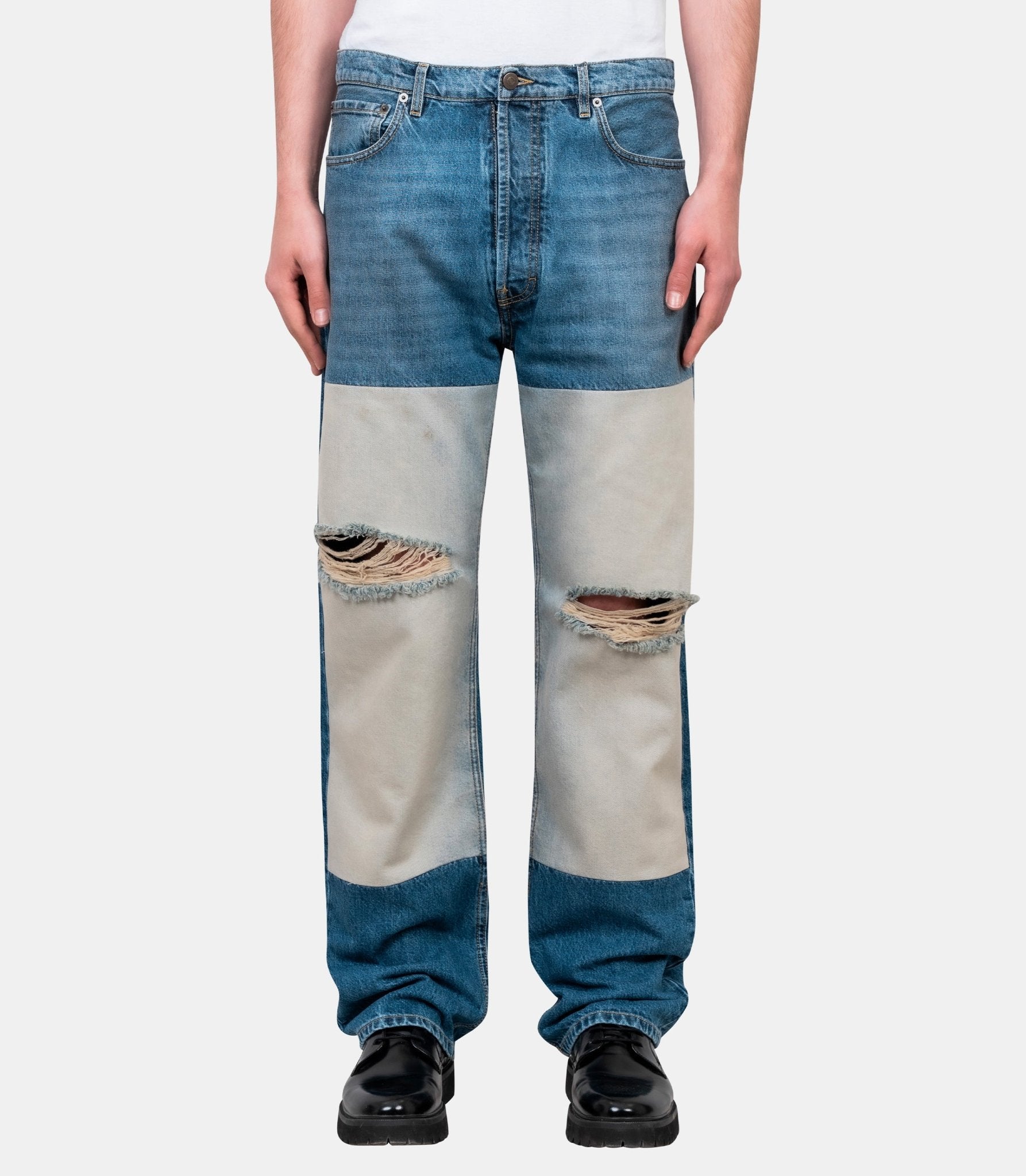 Jean droit à empiècements - S67LA0047-M30066-961-32 - Maison margiela