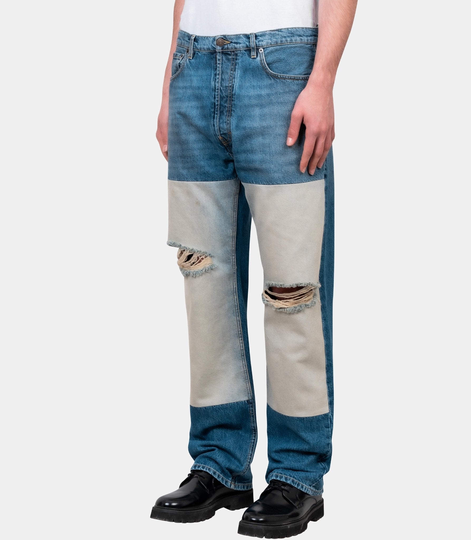 Jean droit à empiècements - S67LA0047-M30066-961-32 - Maison margiela