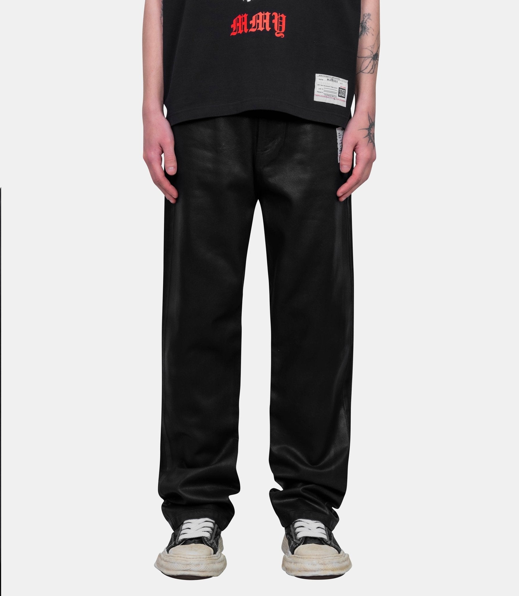 Jean enduit - J15PT127-BLACK-44 - Mihara yasuhiro
