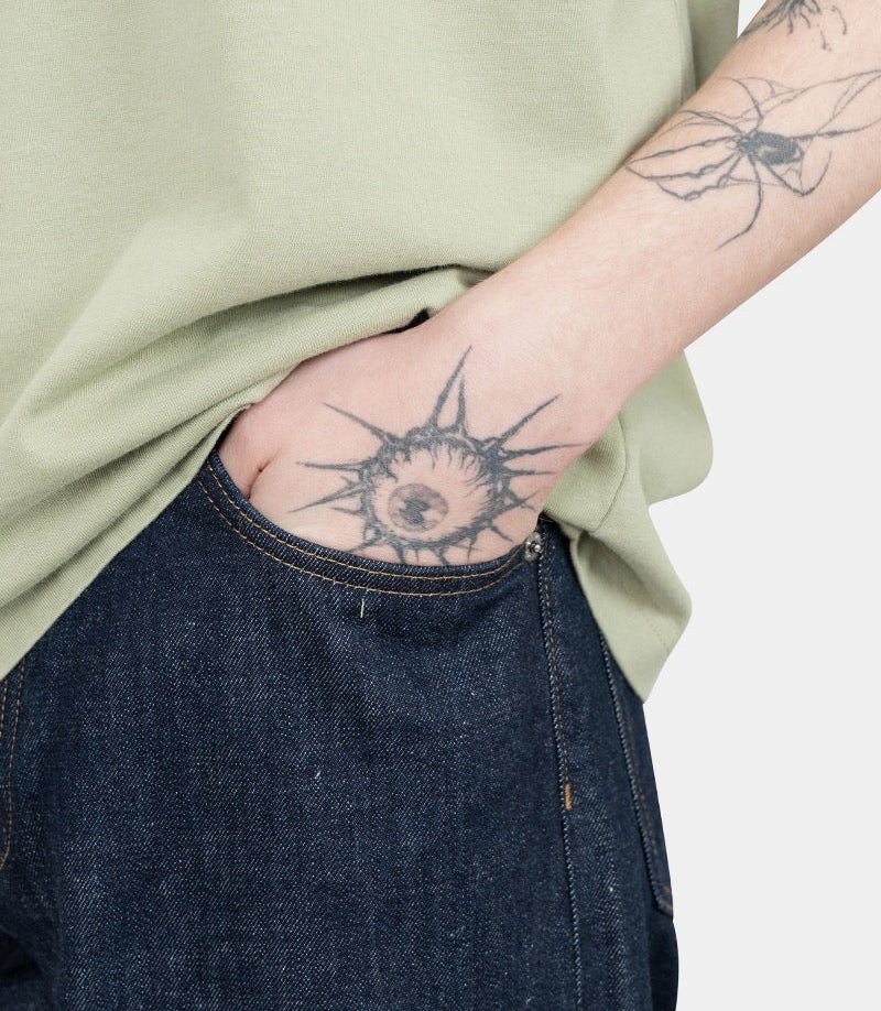 Jean large torsadé - 5116 - SIMPLERINSEBLUE - 28 - Sunflower