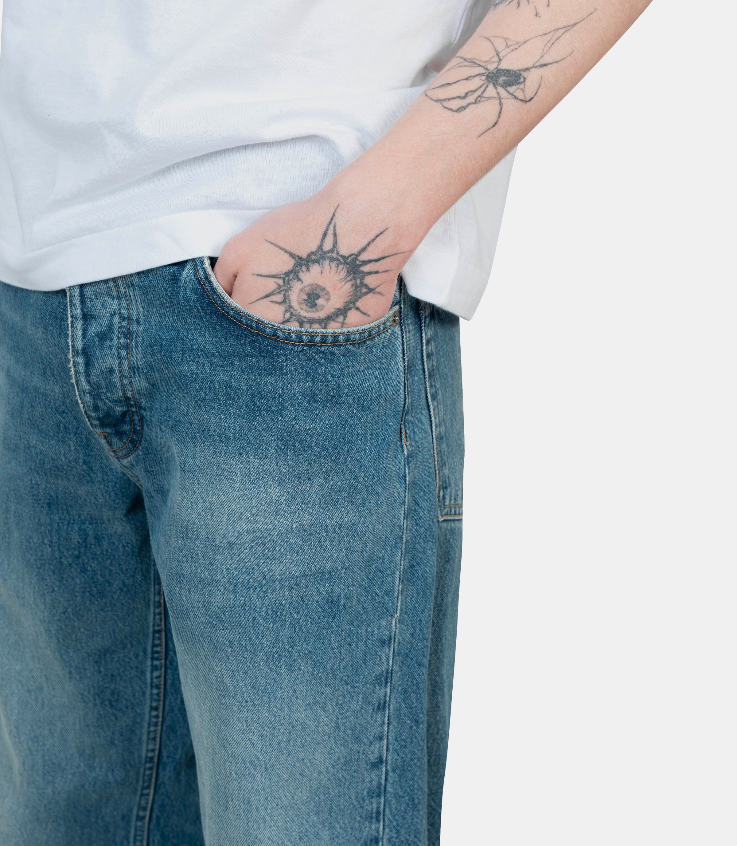 Jean loose5078 - MIDBLUE - 30/32Sunflower