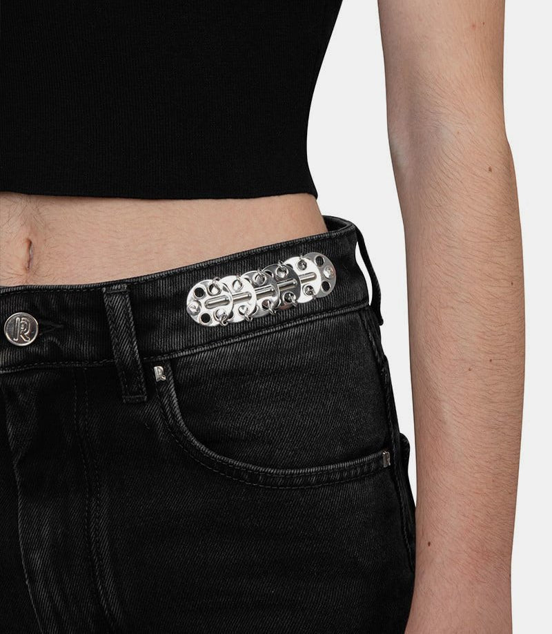 Jean signature avec pastilles argentées24PCPA245C00500 - P001 - SS24 - 25Rabanne