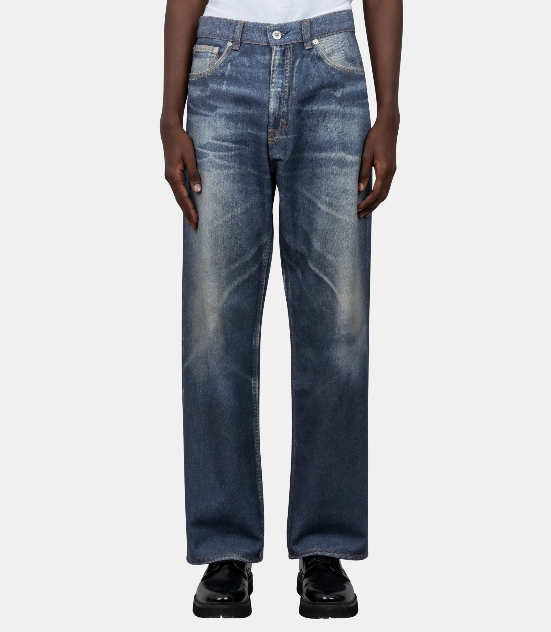 Jean third cut azure print-M4265TAZ-Azur-29-Our legacy