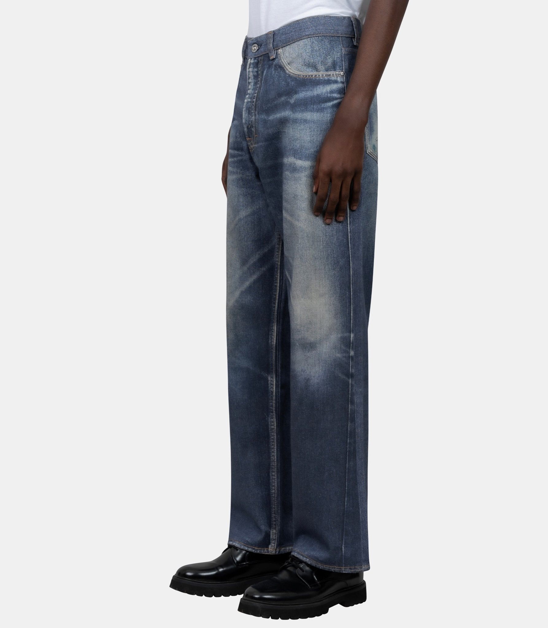 Jean third cut azure print-M4265TAZ-Azur-29-Our legacy