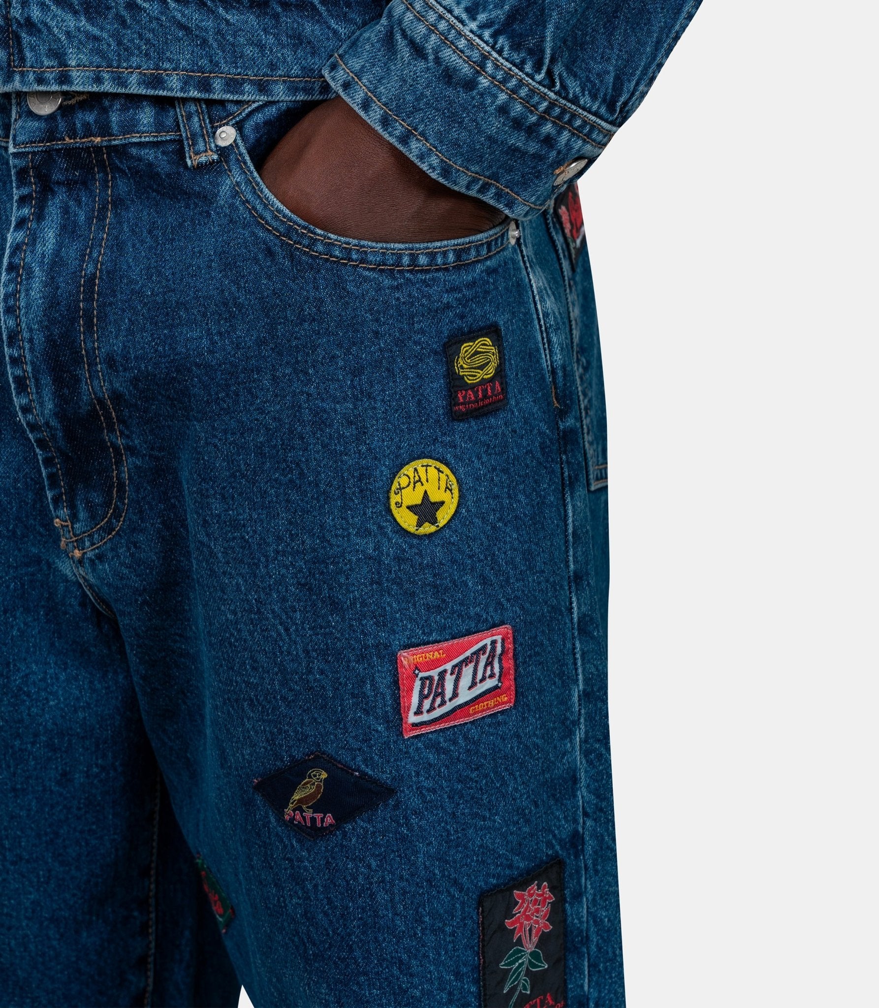 Jean whole lotta labels - POC - AW25 - 4200 - 386 - 0006 - 197 - 28 - Patta