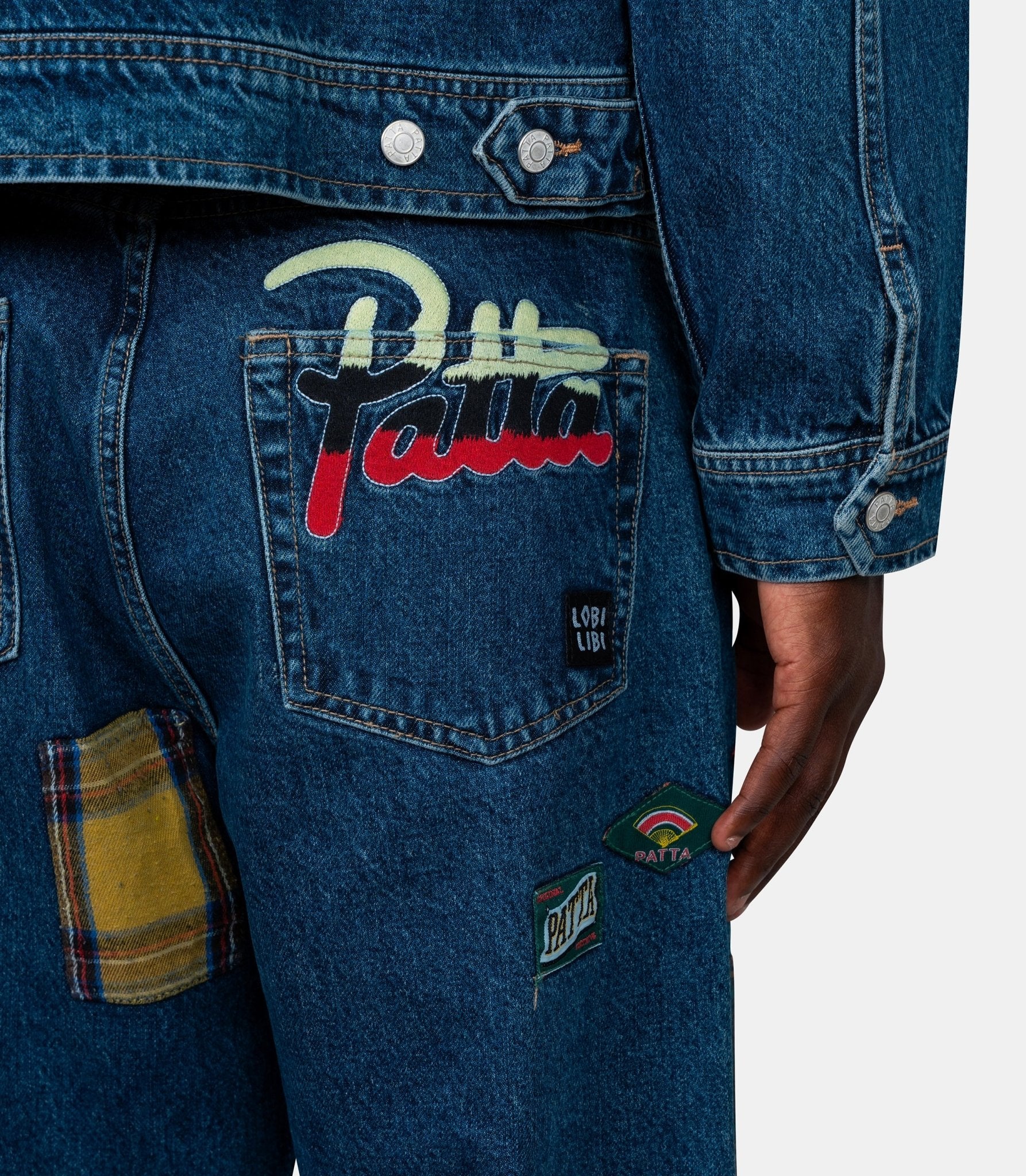 Jean whole lotta labels - POC - AW25 - 4200 - 386 - 0006 - 197 - 28 - Patta