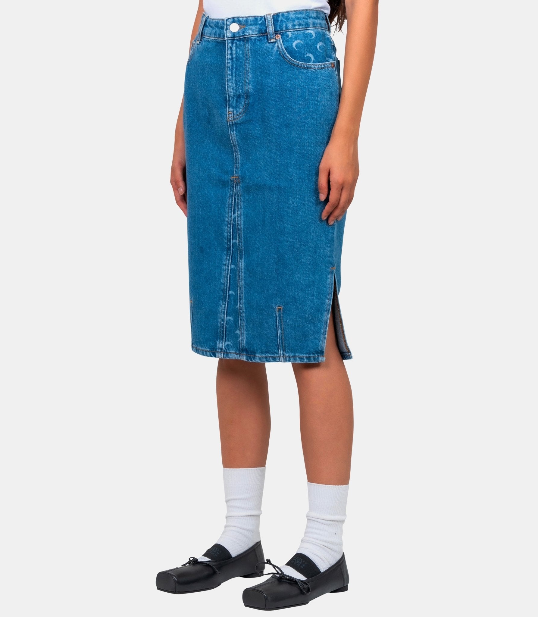 Jupe denim moon - WSK126ACDEN0002 - CDEN0002 - 36 - Marine serre
