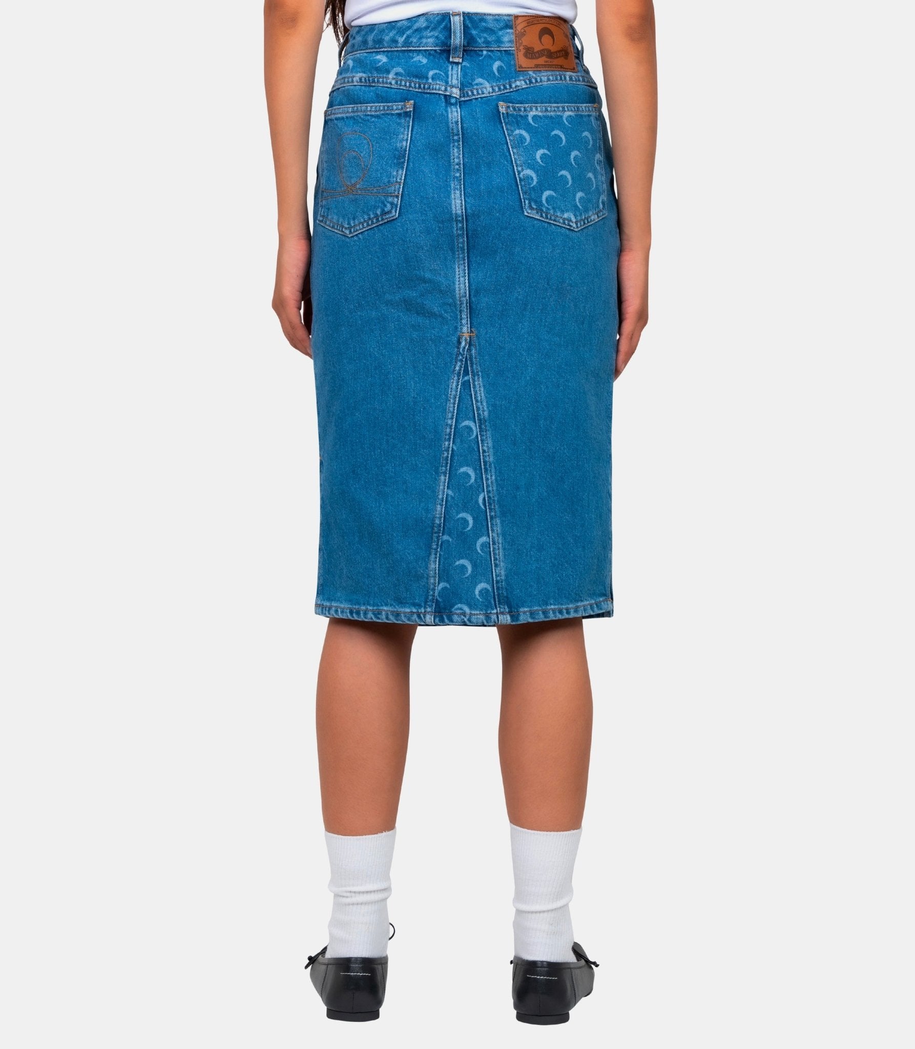 Jupe denim moon - WSK126ACDEN0002 - CDEN0002 - 36 - Marine serre