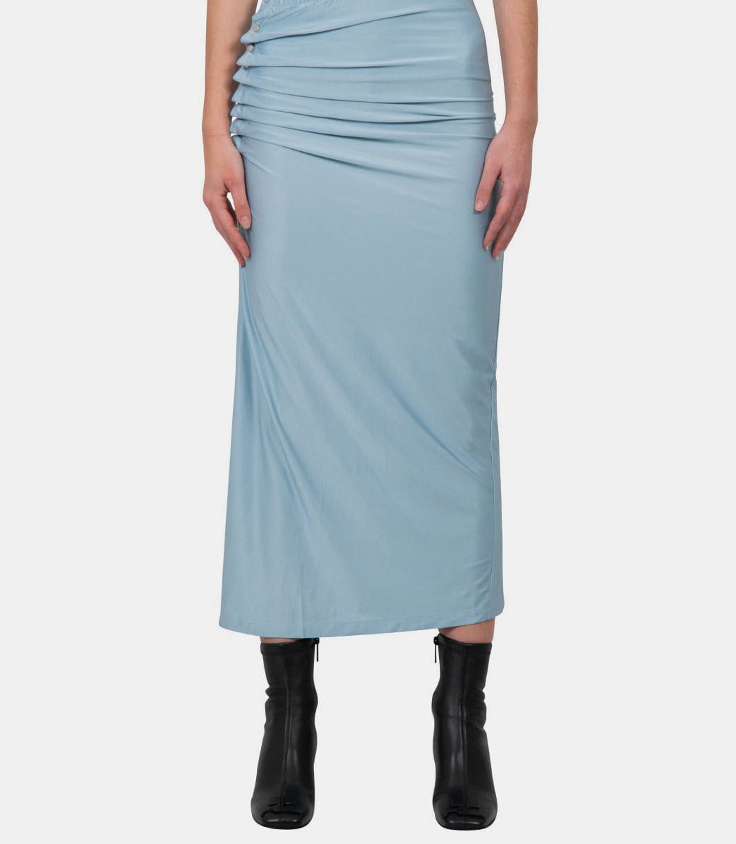 Jupe longue drapée - 24EJJU515VI0267 - P459 - SS24 - 36 - Rabanne