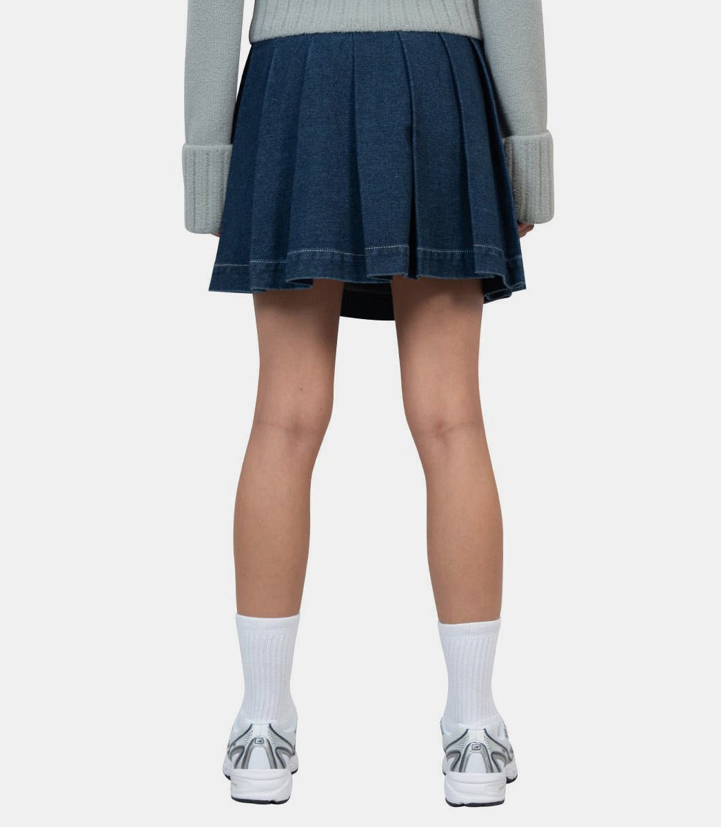 Jupe plissée denimVOL2442 - BLEU - FW24 - 6House of sunny
