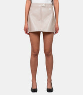 Jupe vinyle mini réédition - PERCJU001VY0014-9100-36 - Courrèges