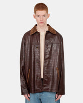 La veste cuir crocoG - JT222 - LH035 - BN - LDrôle de monsieur