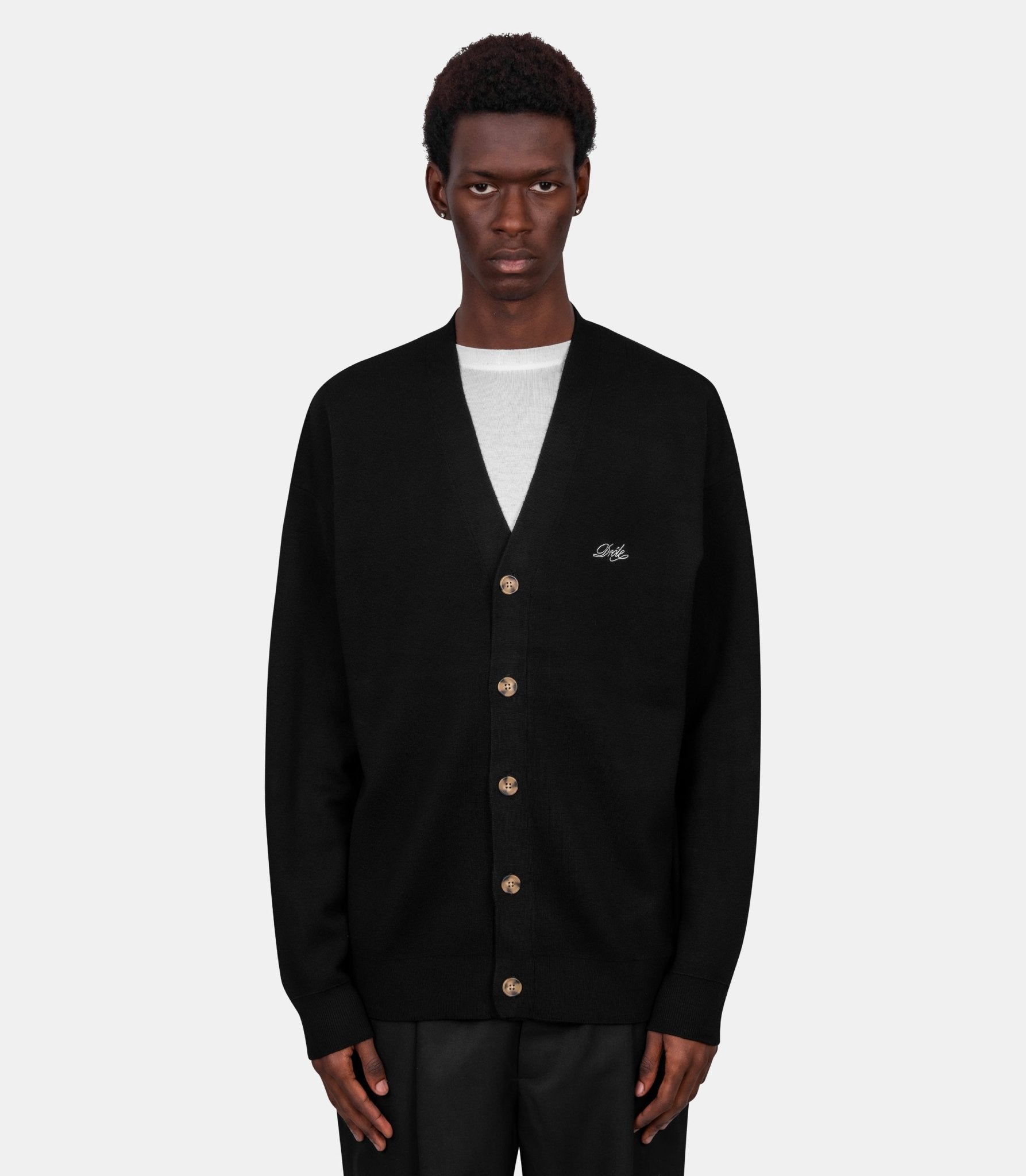 Le cardigan drôle - PERM-CA123-WO007-BL-XS - Drôle de monsieur