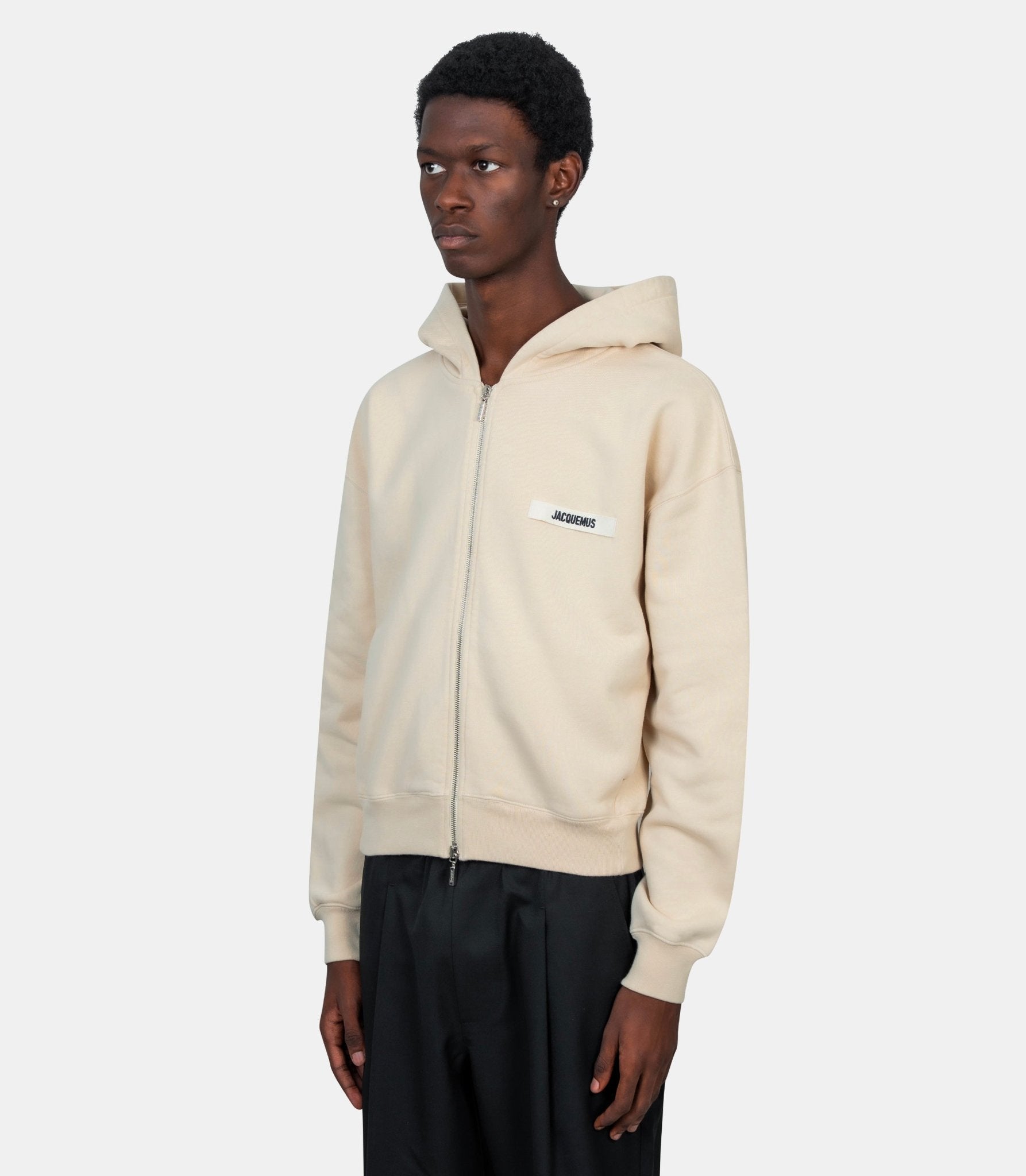 Le hoodie zip gros grain - 24HHOM00257AJ00126 - 150 - S - Jacquemus
