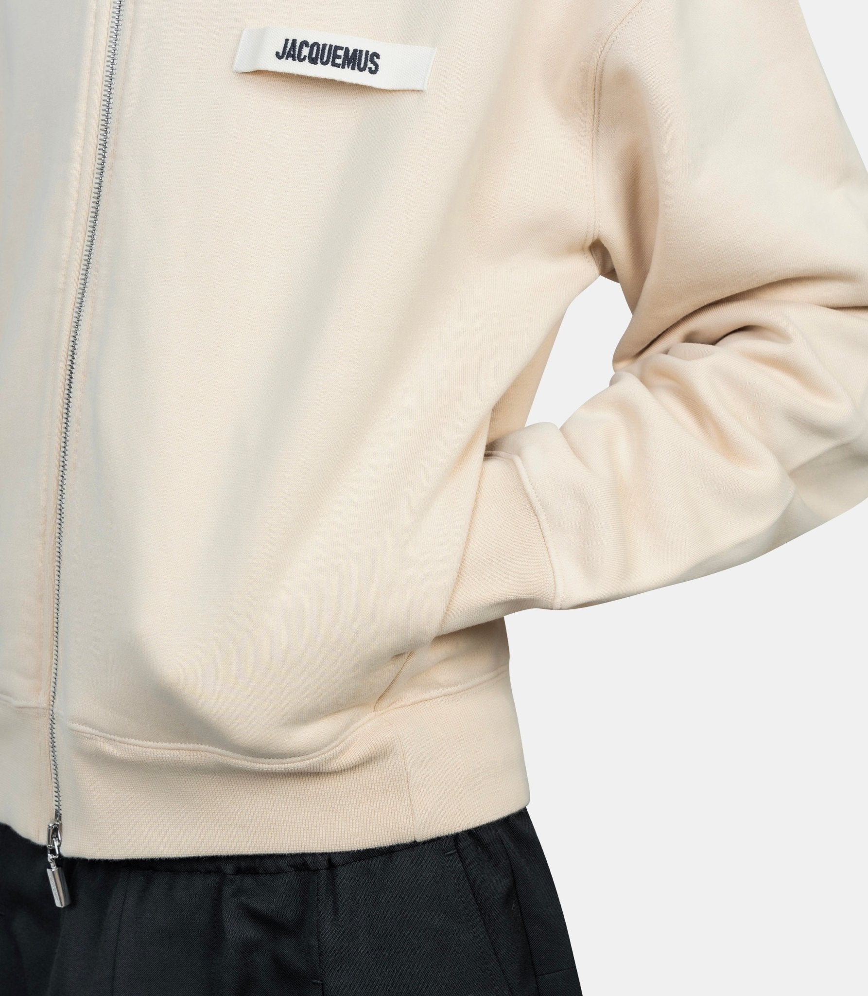 Le hoodie zip gros grain - 24HHOM00257AJ00126 - 150 - S - Jacquemus