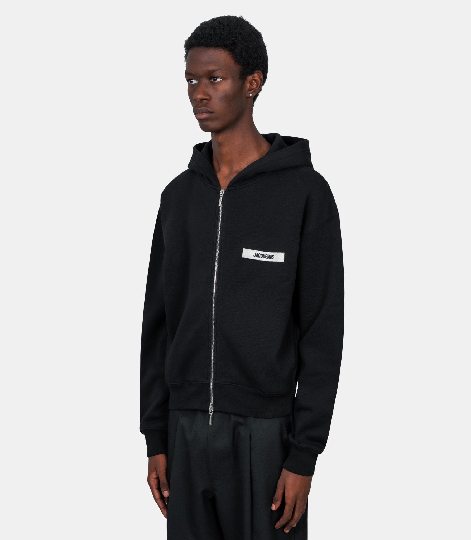 Le hoodie zip gros grain - 24HHOM00257AJ00126 - 990 - XS - Jacquemus