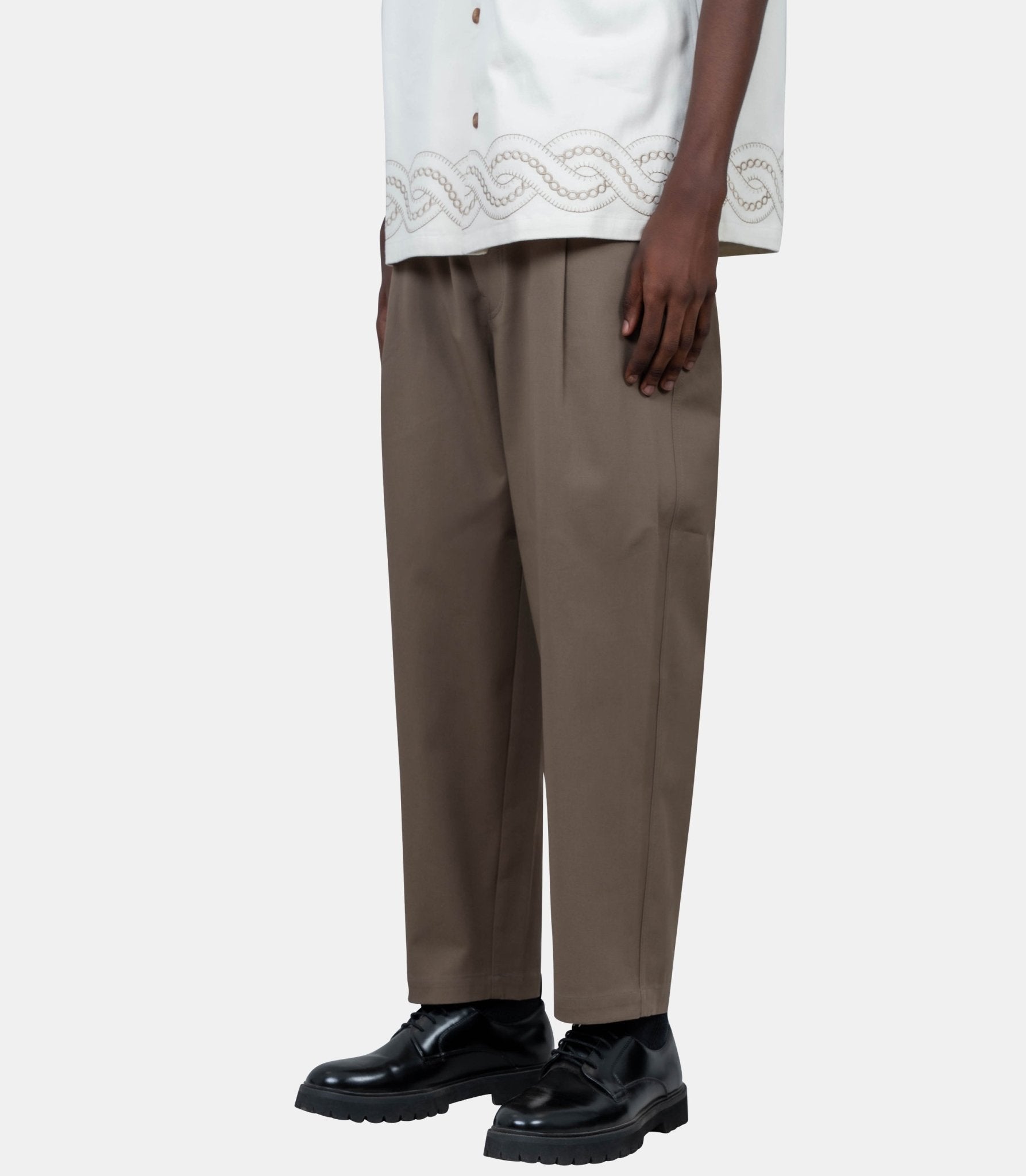 Le pantalon cropped twill - H - BP155 - CO214 - TA - XS - Drôle de monsieur