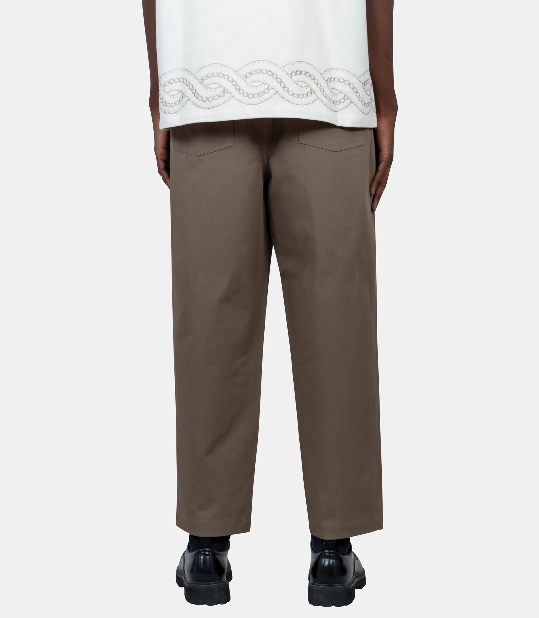 Le pantalon cropped twill - H - BP155 - CO214 - TA - XS - Drôle de monsieur