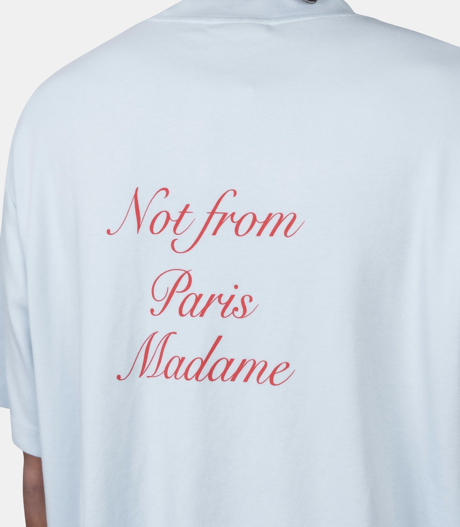 Le t-shirt slogan calligraphy - K-TS209-CO002-LBE-XXS - Drôle de monsieur