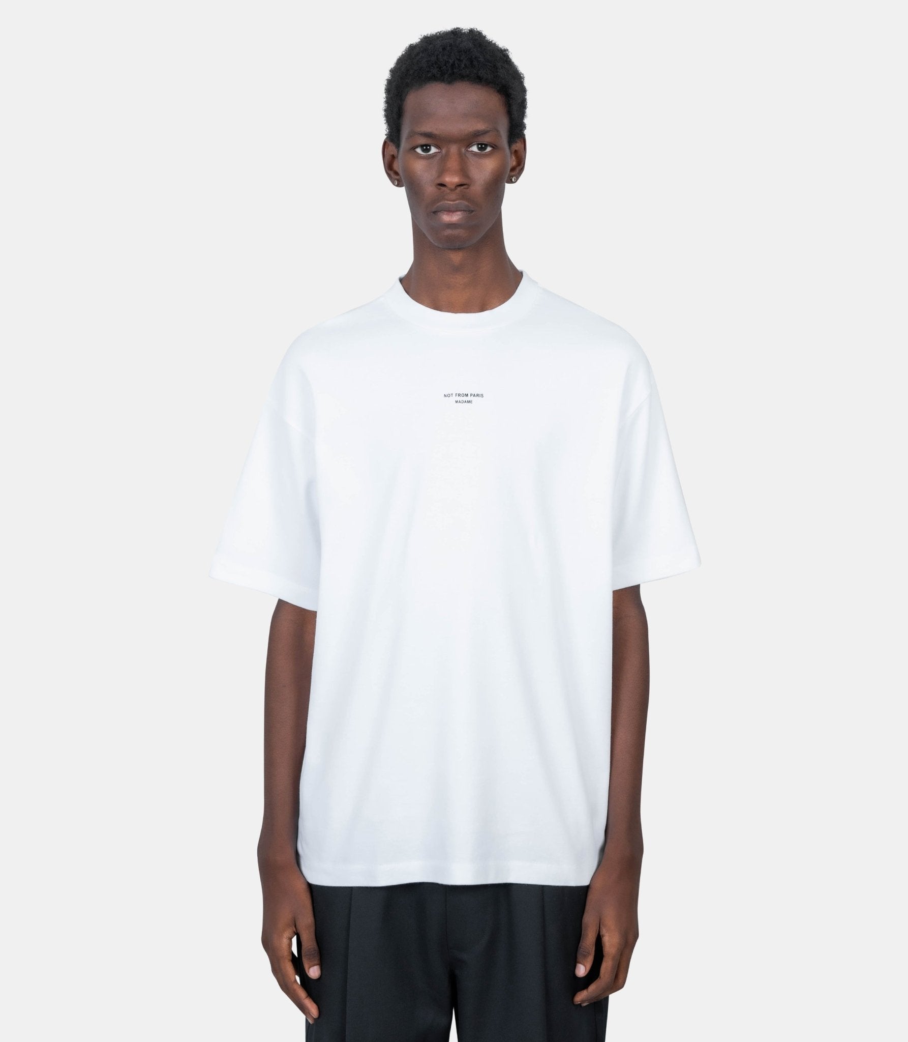 Le t-shirt slogan classique - PERM - TS202 - CO002 - OPW - XS - Drôle de monsieur