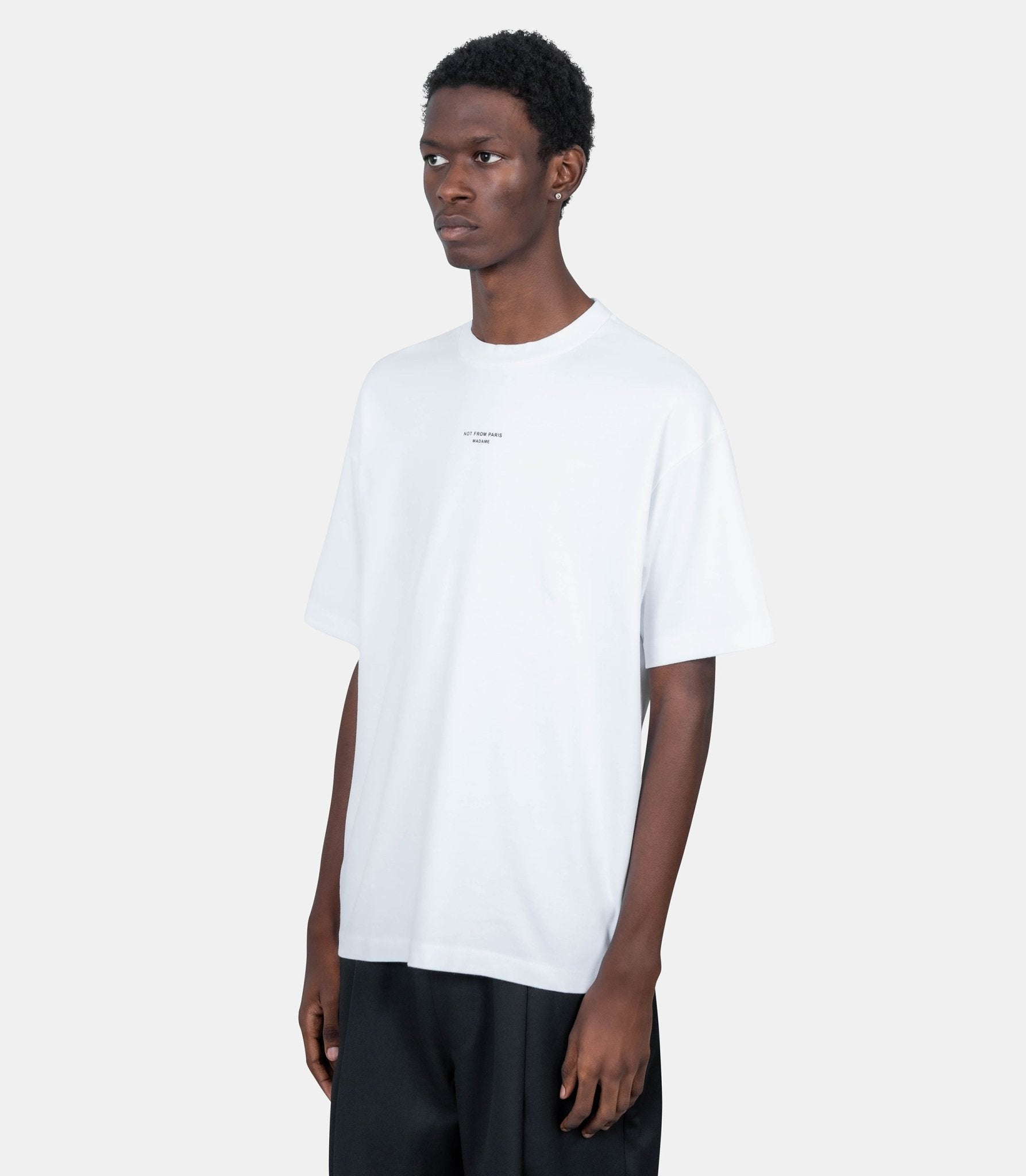 Le t-shirt slogan classique - PERM - TS202 - CO002 - OPW - XS - Drôle de monsieur