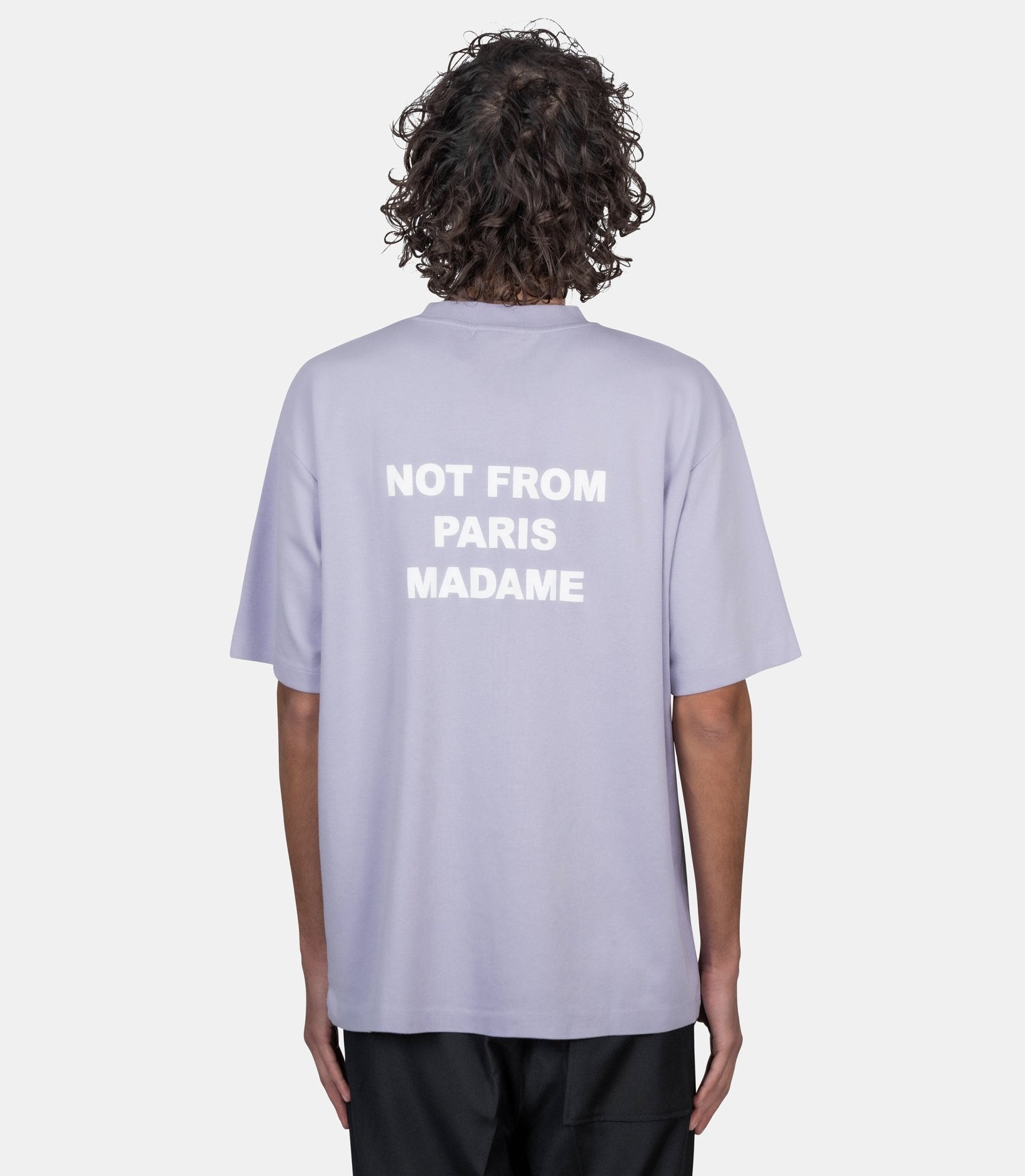 Le t-shirt slogan - K-TS203-CO002-LAV-XXS - Drôle de monsieur