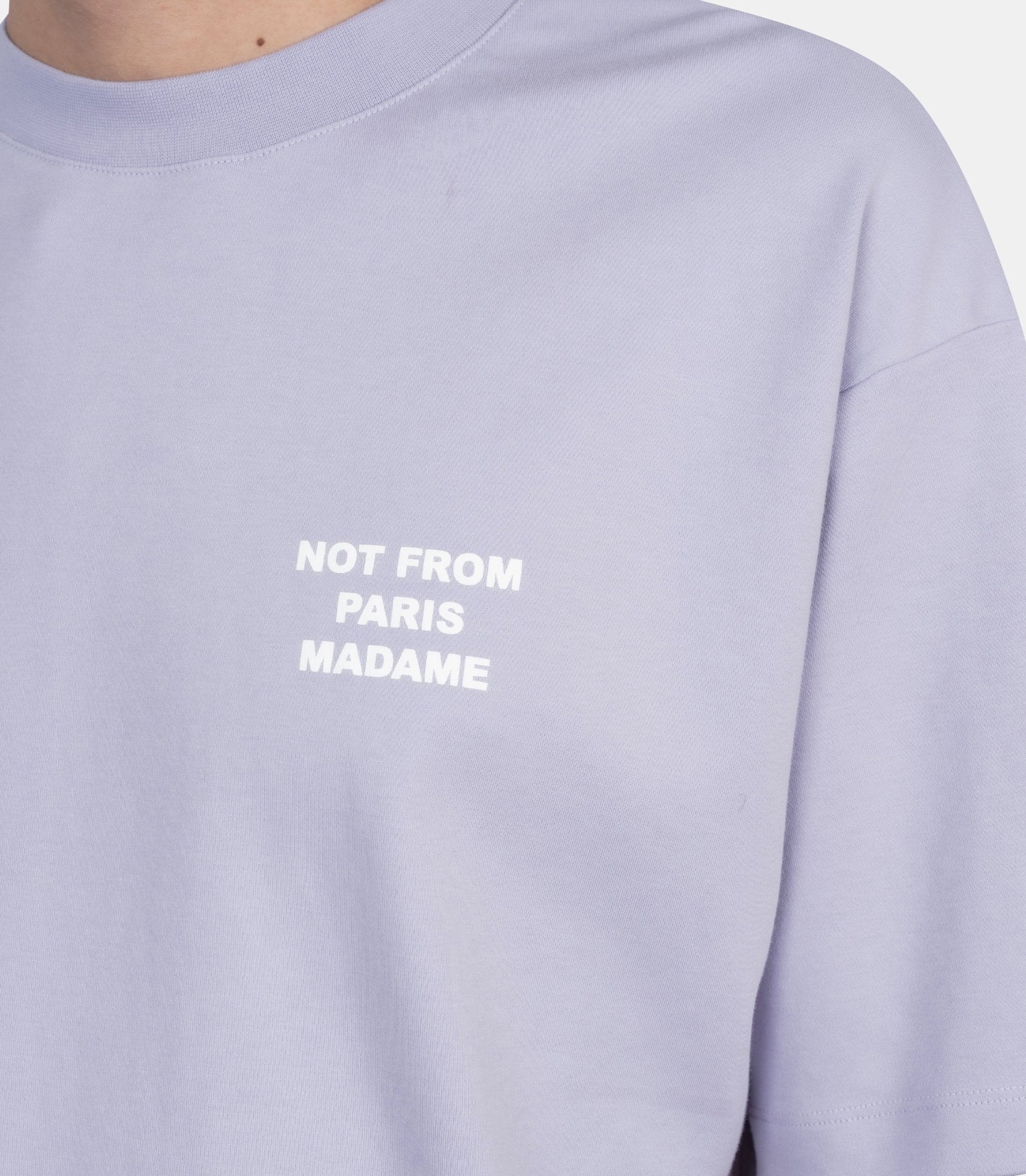Le t-shirt slogan - K-TS203-CO002-LAV-XXS - Drôle de monsieur