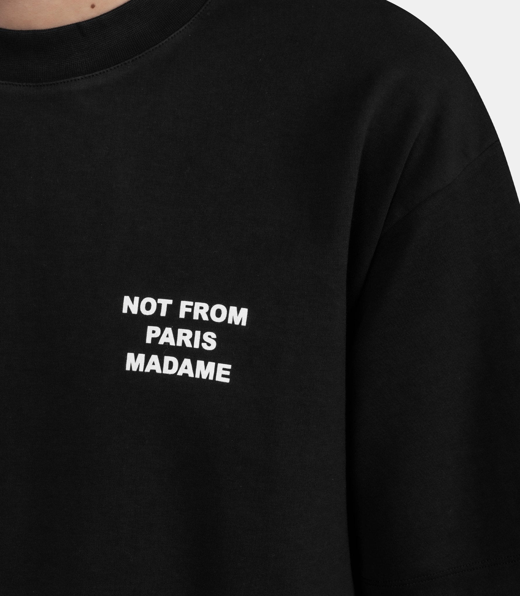 Le t-shirt slogan - PERM-TS203-CO002-BL-XS - Drôle de monsieur