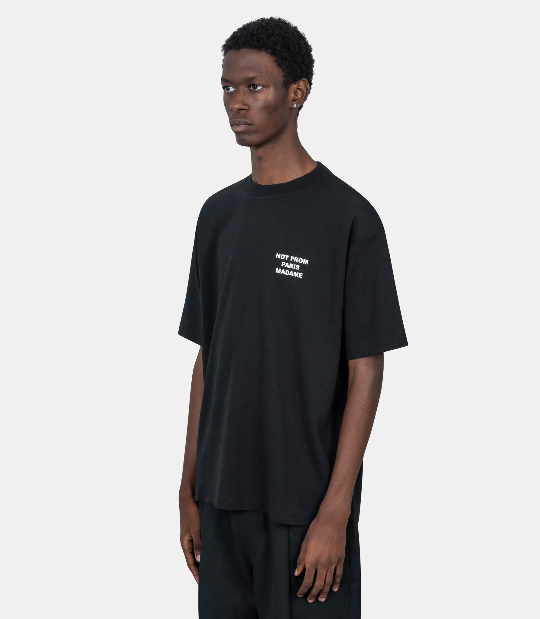 Le t-shirt slogan - PERM - TS203 - CO002 - BL - XS - Drôle de monsieur