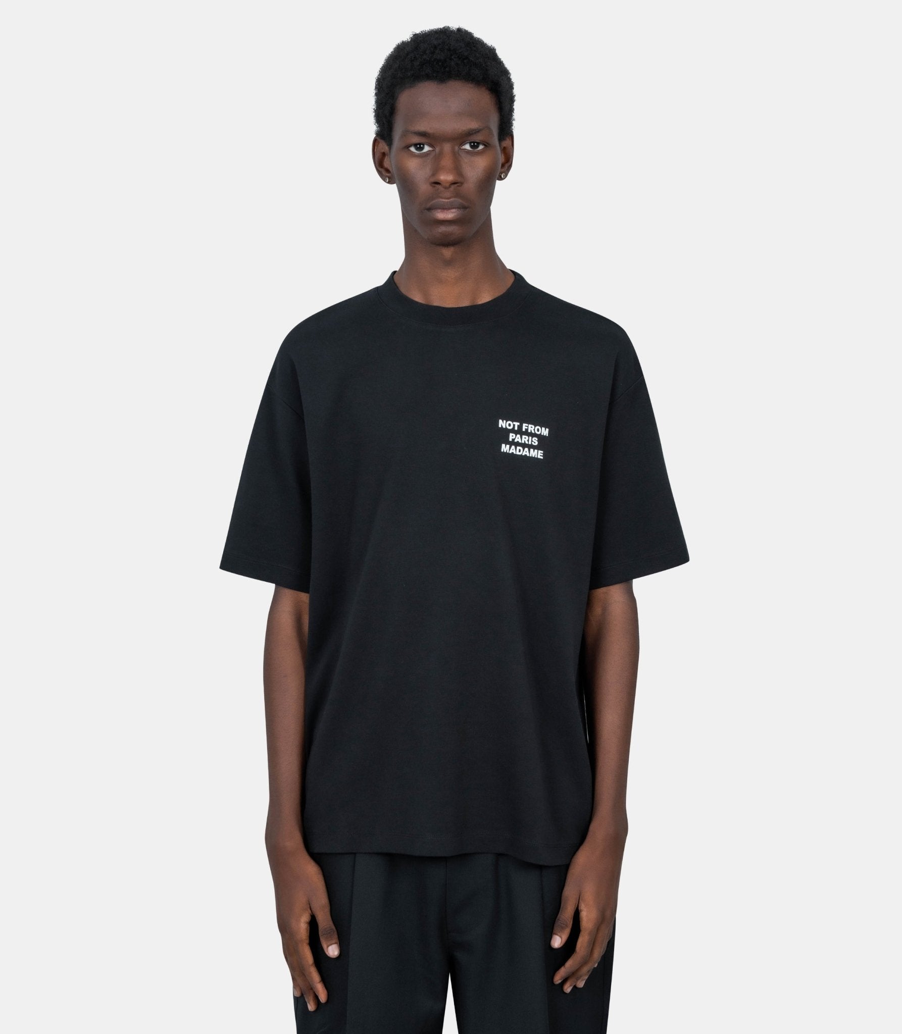 Le t-shirt slogan - PERM - TS203 - CO002 - BL - XS - Drôle de monsieur