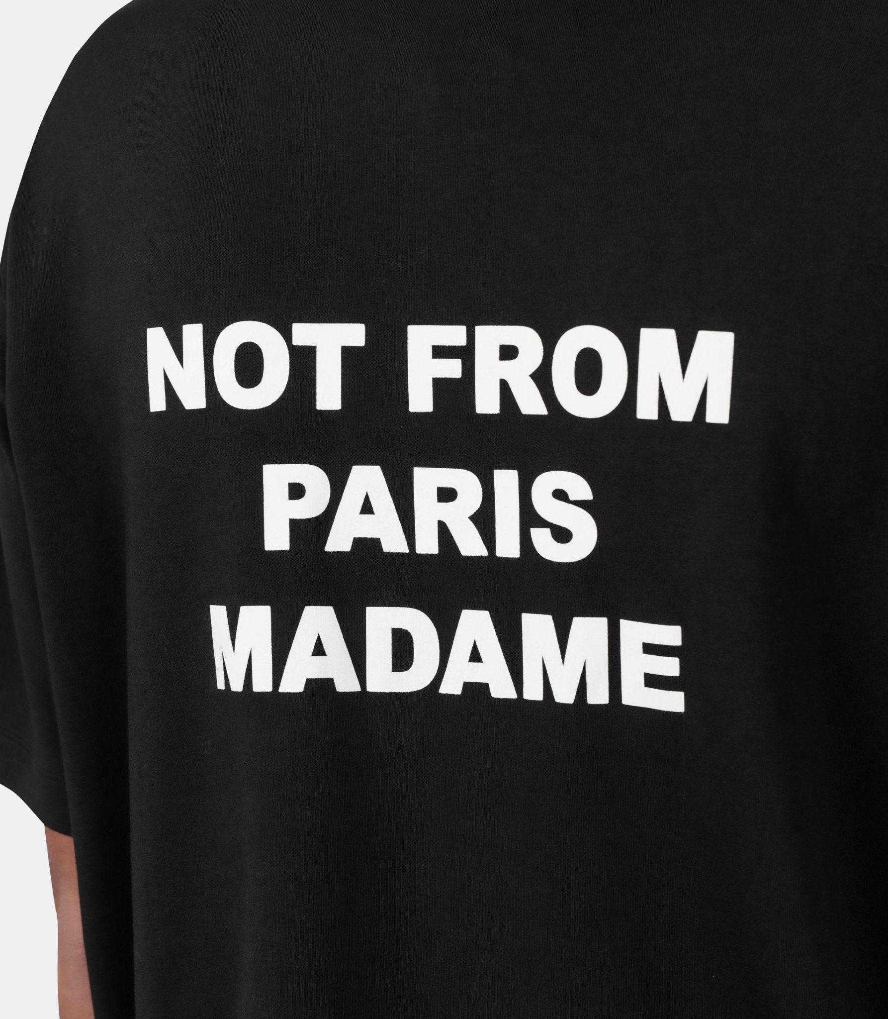 Le t-shirt slogan - PERM-TS203-CO002-BL-XS - Drôle de monsieur