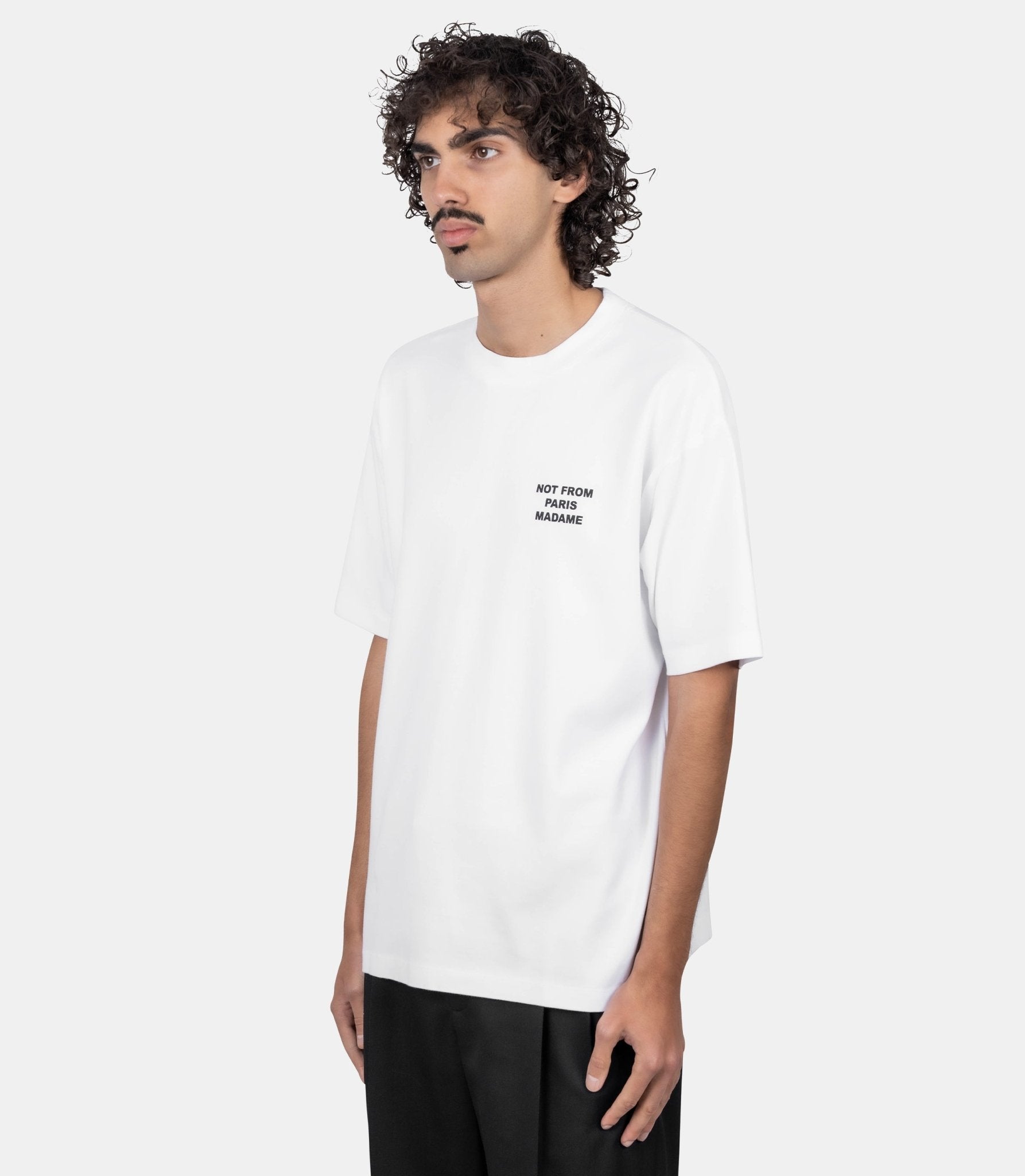 Le t-shirt slogan - PERM-TS203-CO002-OPW-XS - Drôle de monsieur