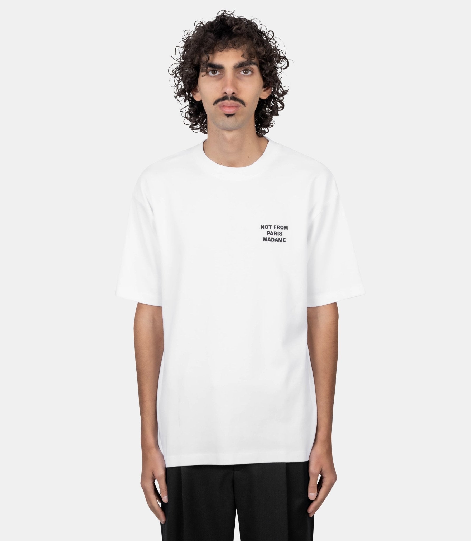 Le t-shirt slogan - PERM-TS203-CO002-OPW-XS - Drôle de monsieur