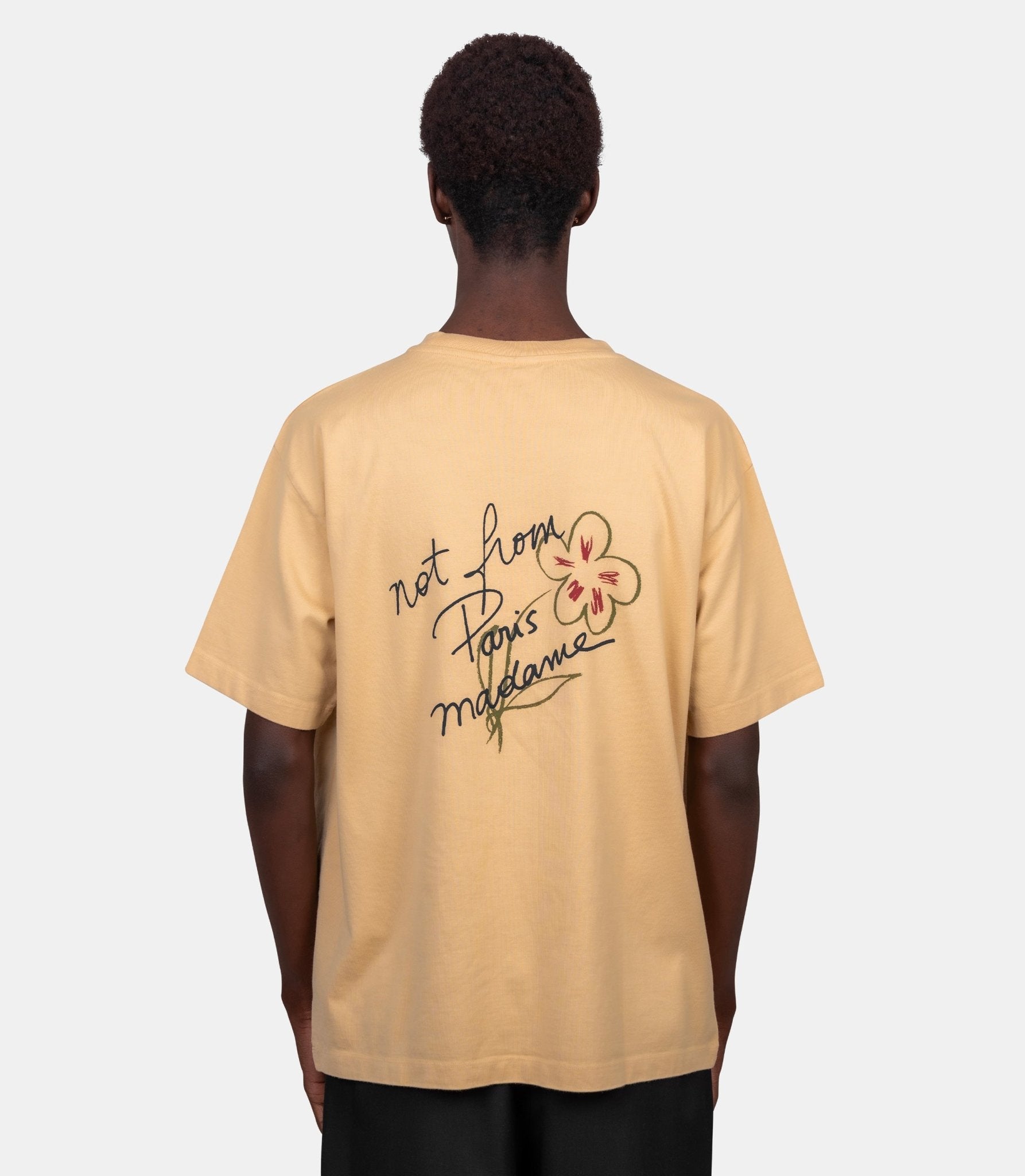 Le t-shirt slogan esquisse - L-TS188-CO248-OC-XS - Drôle de monsieur